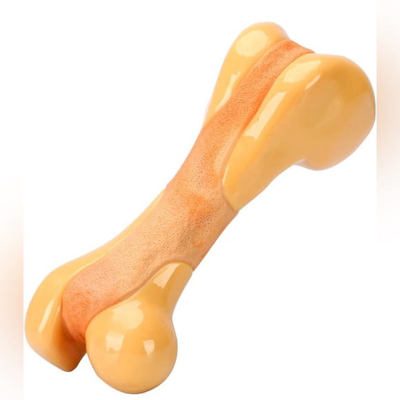 Tikaton Dog Chew Toys for Aggressive Chewers, Chicken Flavor Durable Dog Bone LG - Picture 3 of 6